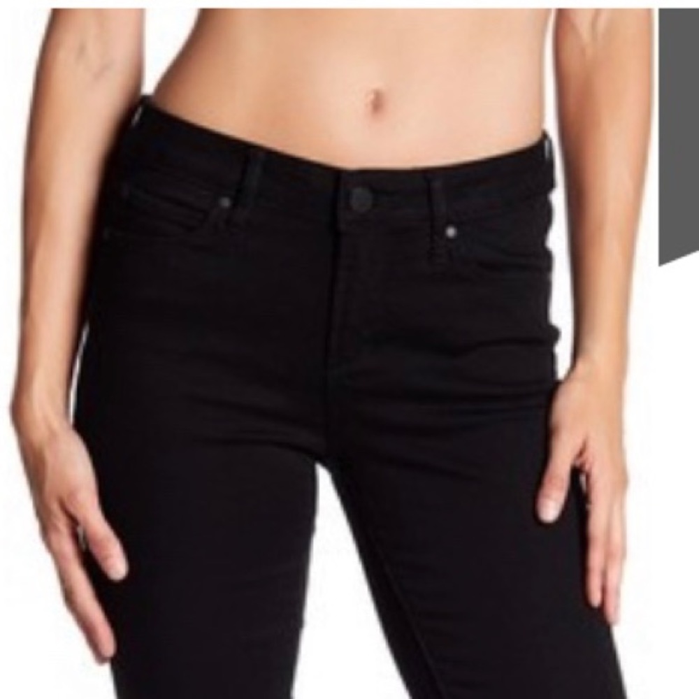 Articles of Society black skinny rough hem jeans.